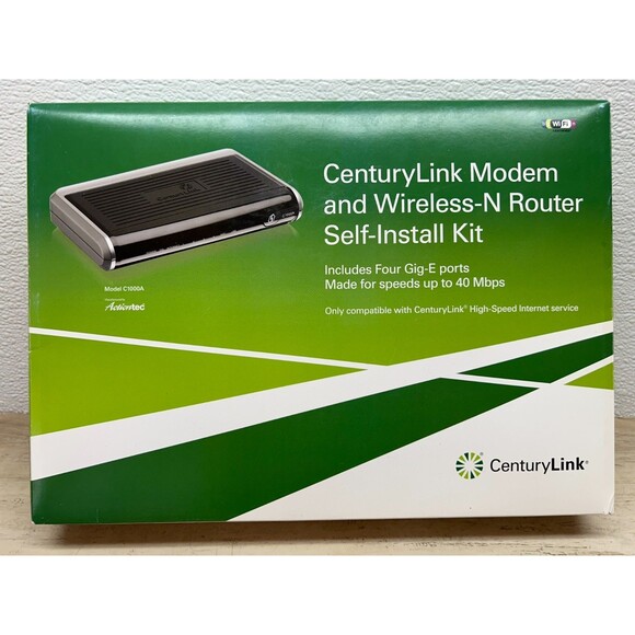 CenturyLink Actiontec Modem & Wireless-N Router WiFi ADSL/VDSL Model C1000A - Picture 1 of 16
